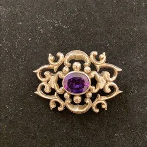 Silver brooch